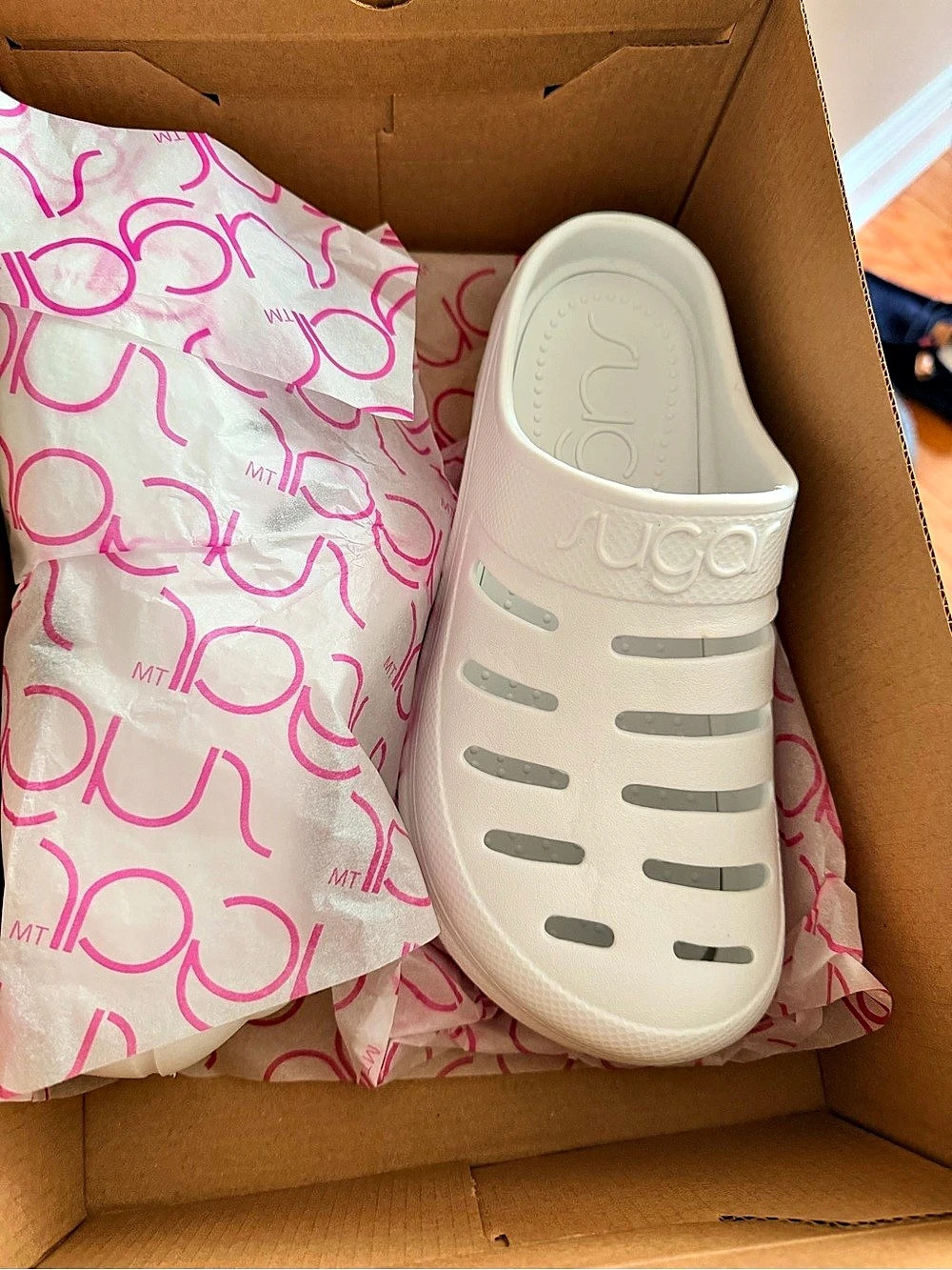 Sugar Goldenstar Clog White US 8 Like New